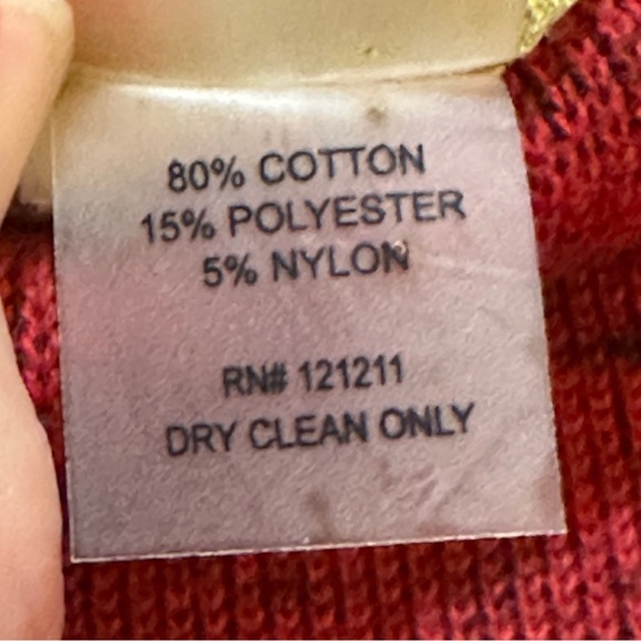 “Damask” Brand Heather Charcoal Grey Red Ultra Soft Women’s Large Zip Cardigan - Picture 6 of 8